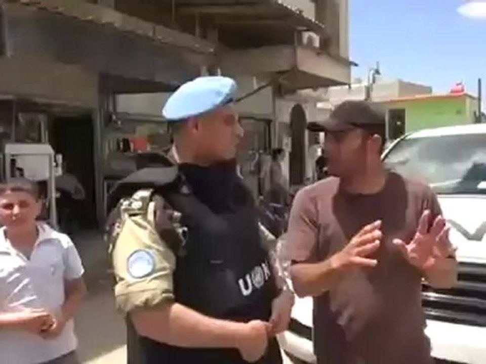 Syria فري برس إدلب بنش زيارة لجنة المراقبين الأممين للمدينة 20 5 2012ج1 Idlib