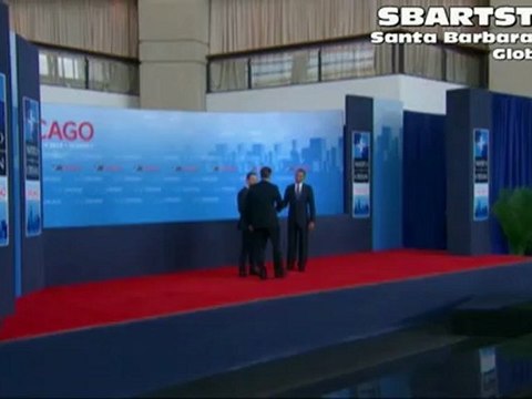NATO Summit Chicago 2012 News President Obama World Leader Greetings