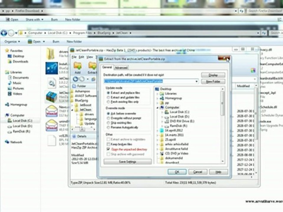 Clean and speed up computer for free – JetClean Freeware