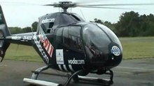 Black Eurocopter EC-120B Colibri  take off