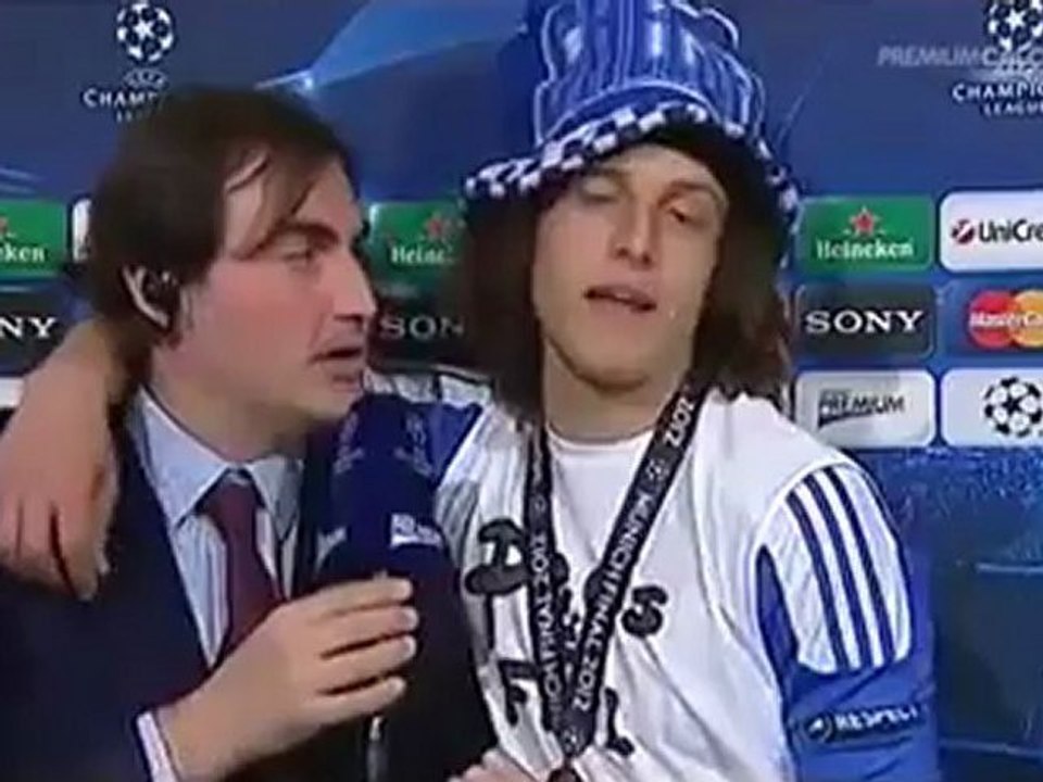 David Luiz drunk after Champions Legaue Final