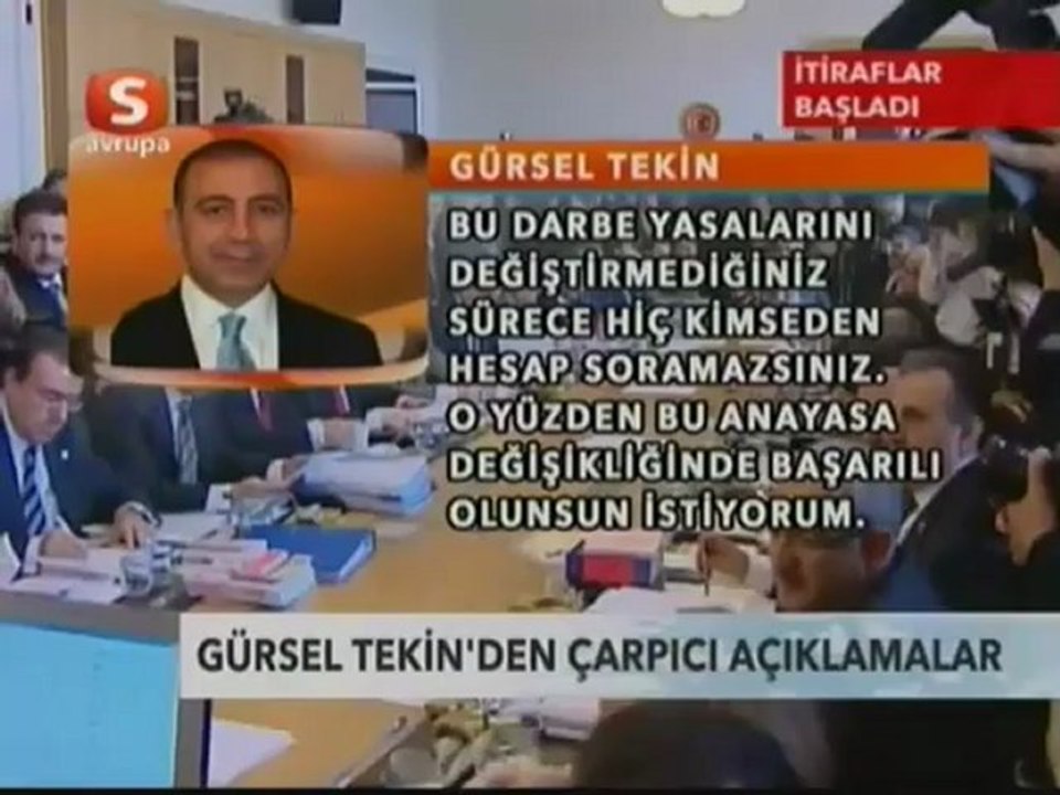 Gürsel Tekin'den Çarpıcı Açıklamalar
