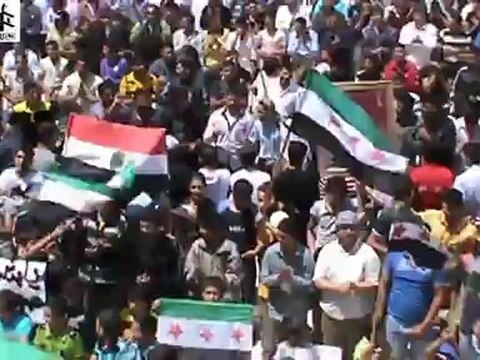 Syria فري برس مظاهرة صباحية في مدينة طفس بدرعا 21 5 2012 Daraa