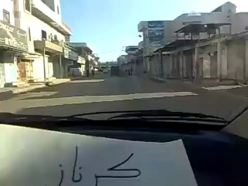 Syria فري برس حماه المحتلة كرناز إضراب عام حدادا على شهداء صوران  21 5 2012 Hama