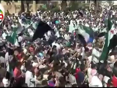Syria فري برس ادلب جرجناز المحروقة مظاهرة لأحرار جرجناز يوم الاثنين 21 5 2012 ج2 Idlib