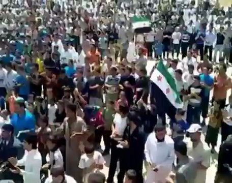 Syria فري برس إدلب بلدة الهبيط مظاهرة صباحية نصرة للمدن المنكوبة 21 5 2012 Idlib
