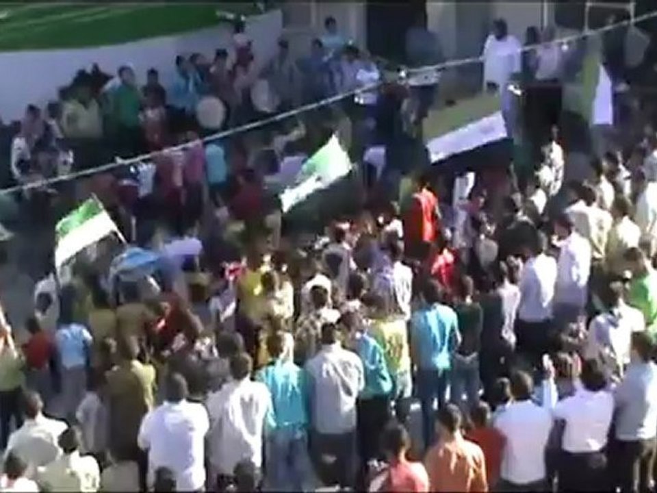 Syria فري برس ريف حلب  دارةعزة مظاهرة رائعة ذكرى مرور عام لأول مظاهرة 20 5 2012 ج2 Aleppo