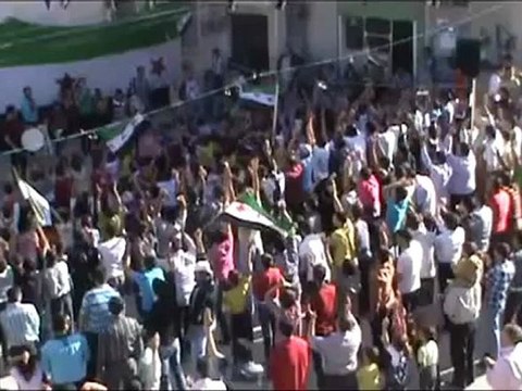 Syria فري برس ريف حلب دارةعزة مظاهرة رائعة ذكرى مرور عام لأول مظاهرة 20 5 2012 ج1 Aleppo