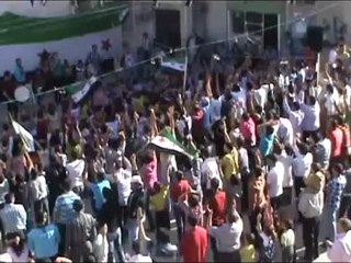 Syria فري برس ريف حلب  دارةعزة مظاهرة رائعة ذكرى مرور عام لأول مظاهرة 20 5 2012 ج1 Aleppo