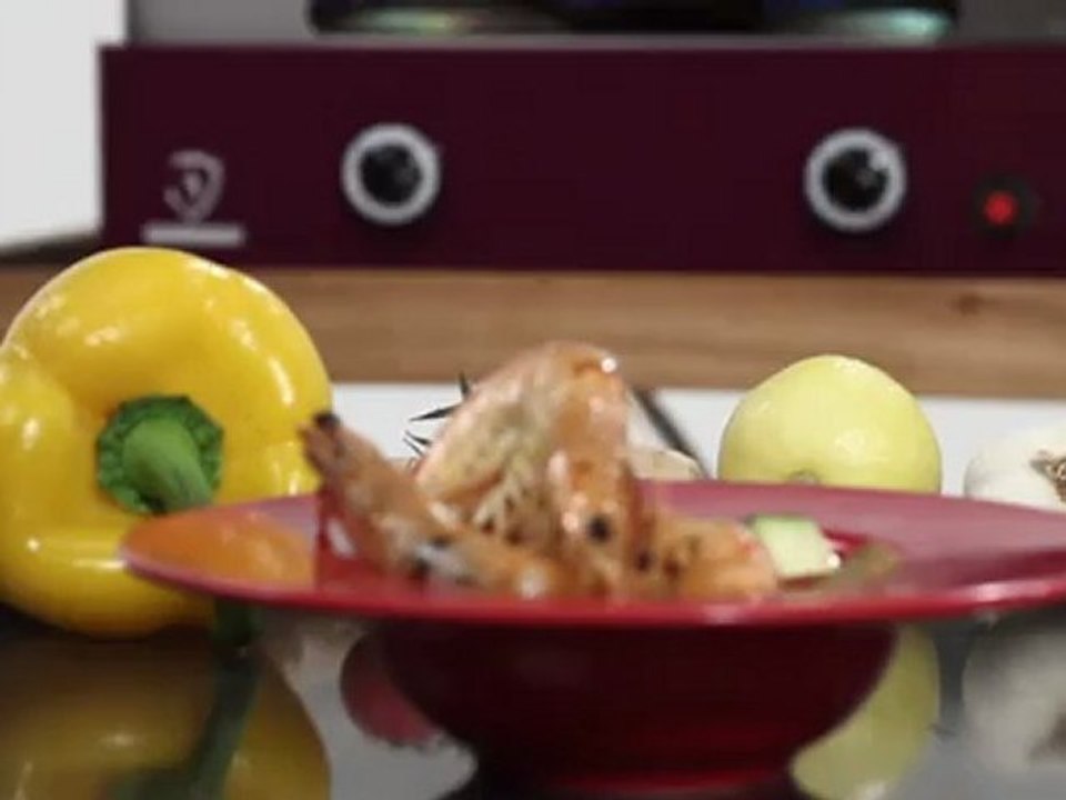 Recette de gambas à la plancha par Grégory Cuilleron