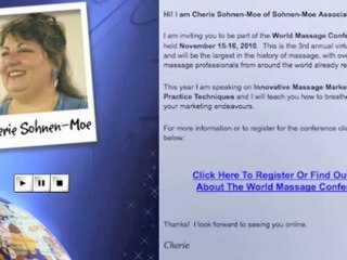 Cherie Sohnen-Moe - Innovative Massage Marketing and Practice Techniques