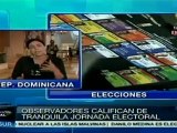 Candidato dominicano vencedor habla ante sus seguidores