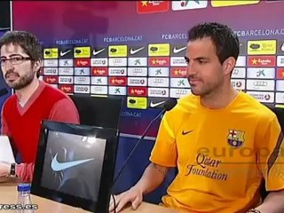 Rueda de prensa de Cesc Fàbregas en Barcelona