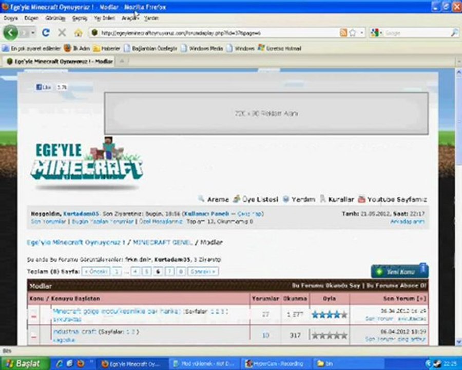 Minecraft mod yükleme.