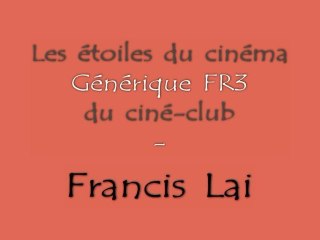 Francis Lai - Générique FR3 Ciné-Club - Piano