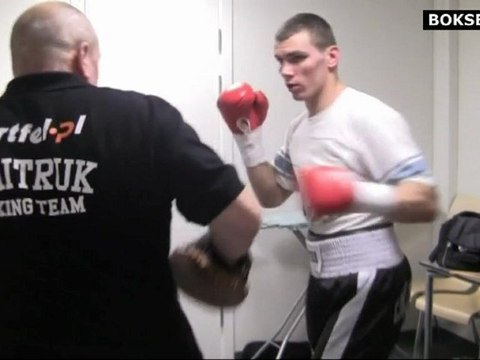 Mateusz Masternak i Andrzej Gmitruk: Tarczowanie w szatni przed walką z Hari Milesem