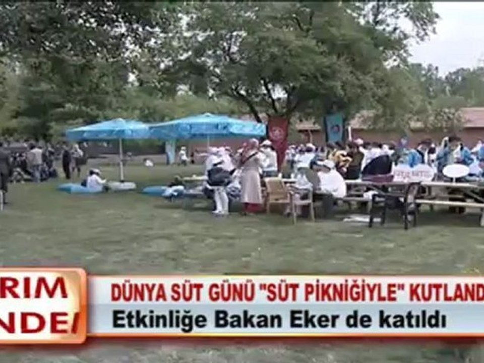 DÜNYA SÜT  GÜNÜ ‘SÜT PİKNİĞİ’YLE KUTLANDI 22 05 2012
