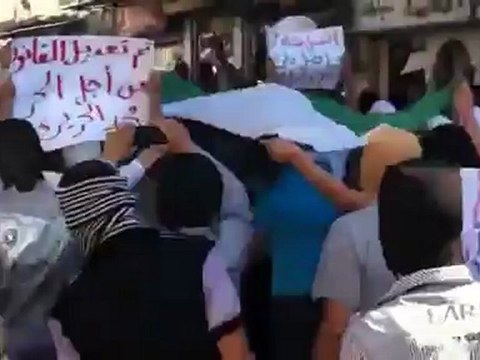 Syria فري برس مظاهرة حاشدة للمطالبة بالمعتقلين دمشق جوبر 21 5 2012 ج2 Damascus