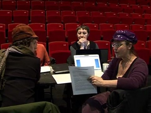 Cie Bouche à Bouche - SÉANCE DE TRAVAIL dans le cadre de la création de Ma mort n'est la faute de personne - Réflexion autour du dispositif scénographique