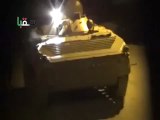 Syria فري برس ريف دمشق  سقبا الدبابات التي تقصف المدينة ليلا 20 5 2012 Damascus