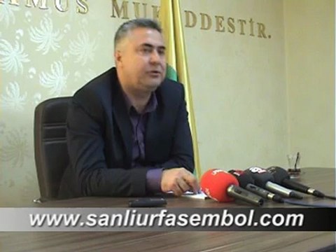 ŞANLIURFASPOR KULÜP BAŞKANI KEMAL SARAÇOĞLU BASIN TOPLANTISI