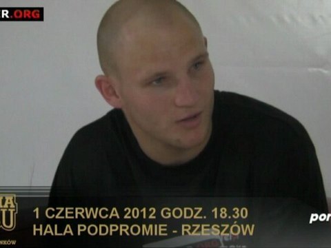 Maciej Sulęcki przed walką z Jurijem Nużnienko na gali Kuźnia Boksu w Rzeszowie (1 czerwca)