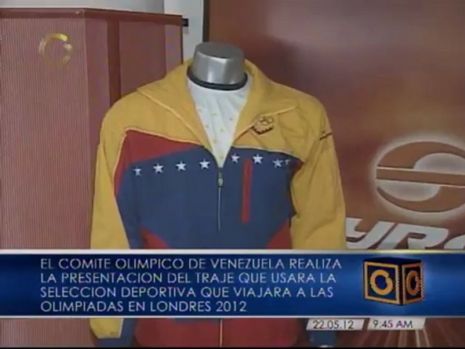 Presentan uniforme de la delegación venezolana en Londres 2012