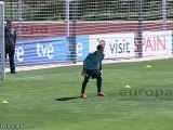 Entrenamiento de la selección española