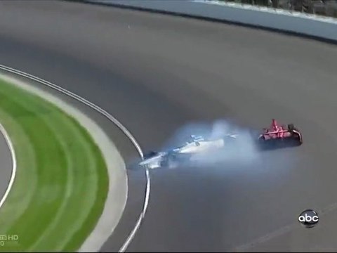 Indycar Indianapolis 500 2012 Great Finish + crash Sato