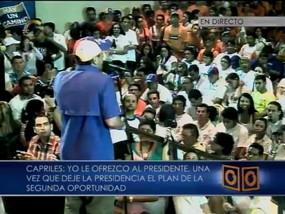 Capriles: "Ofrecemos a los jóvenes crear un millón de empleos en los próximos años"