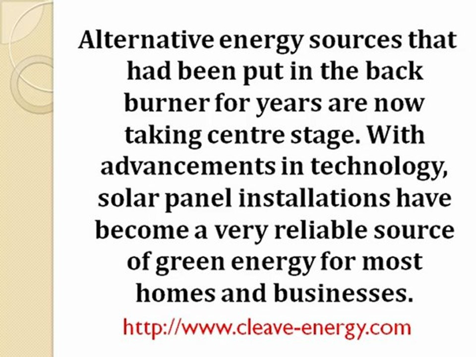 Solar Panel Installations are the Future of Energy