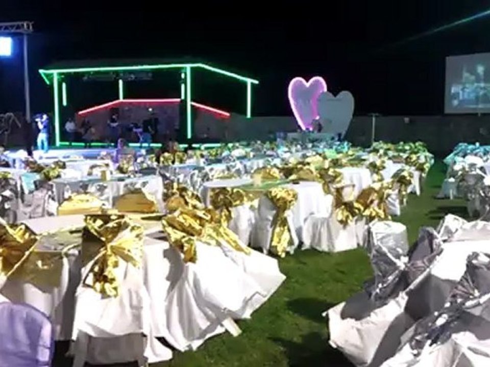 1200 kişilik Menekşe Kır Bahçesi sandalye düzeni