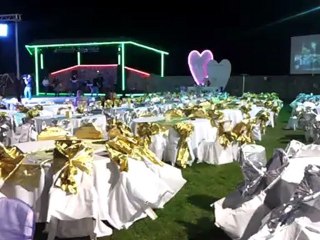 1200 kişilik Menekşe Kır Bahçesi sandalye düzeni