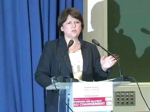 Discours de Martine Aubry au meeting de soutien à Axel Kahn