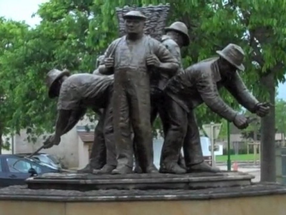 Huit Américains à Pommard à vélo