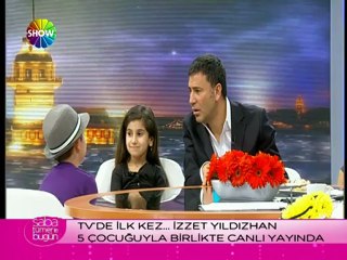 İzzet Yıldızhan çocuklarıyla birlikte canlı yayında