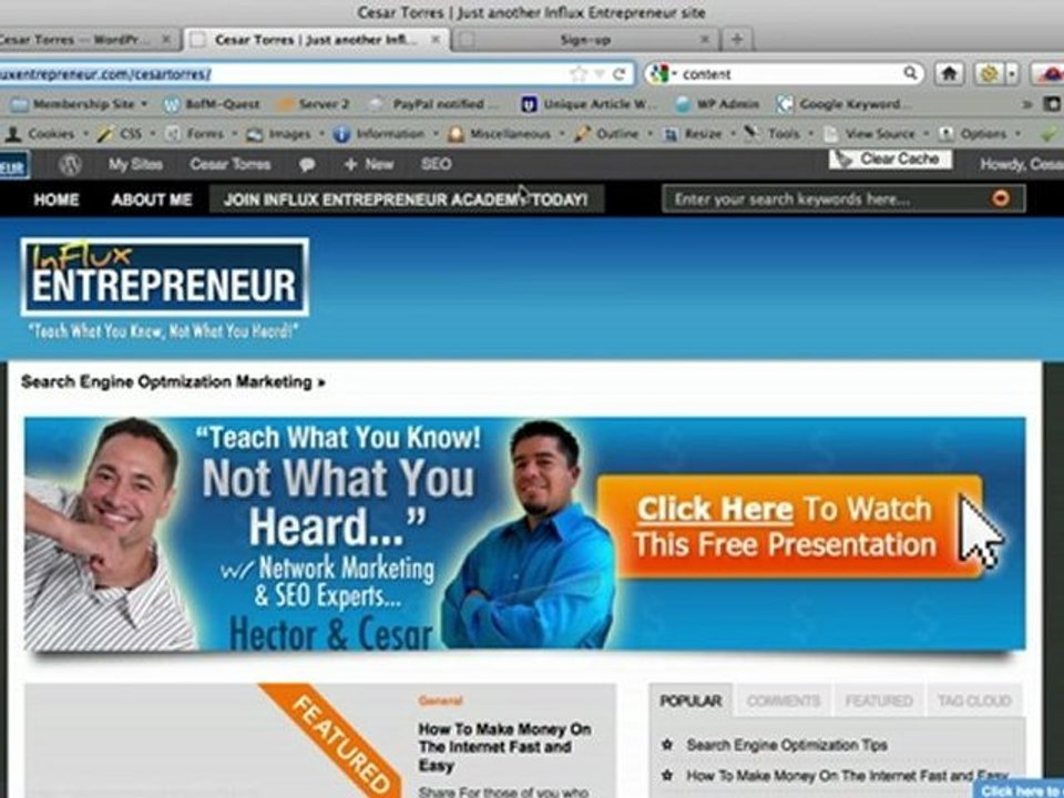 How to create redirects using the influx