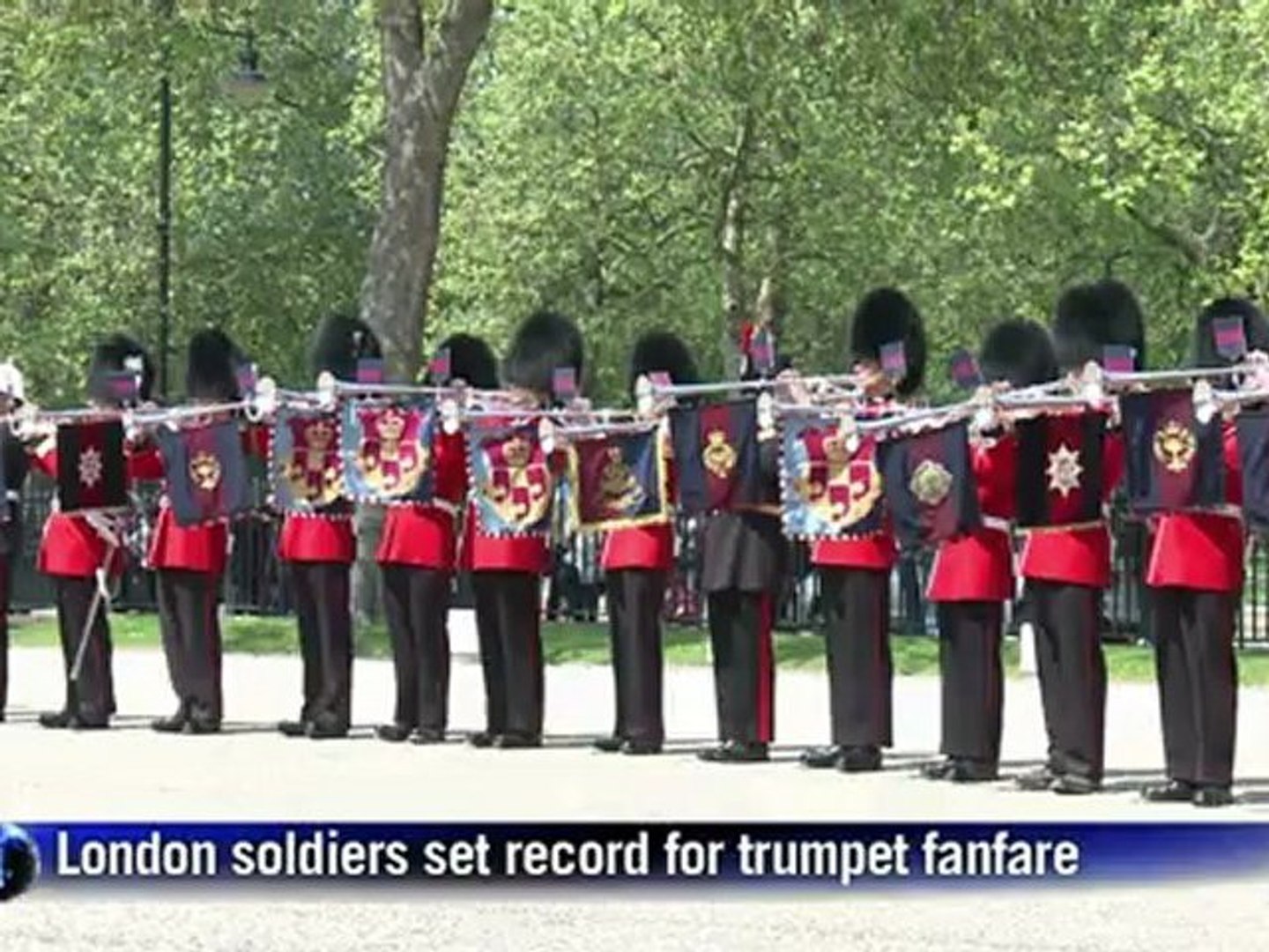 British soldiers break fanfare trumpet record