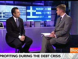 Ο Γιώργος Παπαμαρκάκης και ο Owen Thomas στο Bloomberg