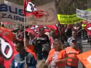 St Nazaire : manif pour la Navale