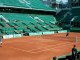 Jo Tsonga à l'entrainement à Roland-Garros