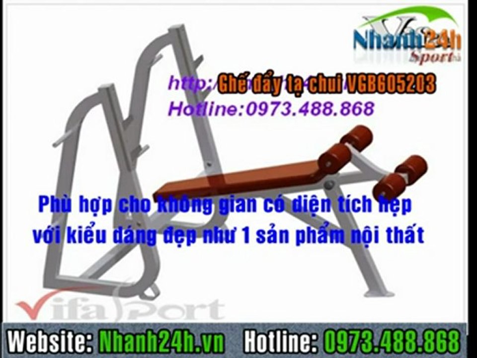 Ghế đẩy tạ chui VGB605203 - Nhanh24h.vn