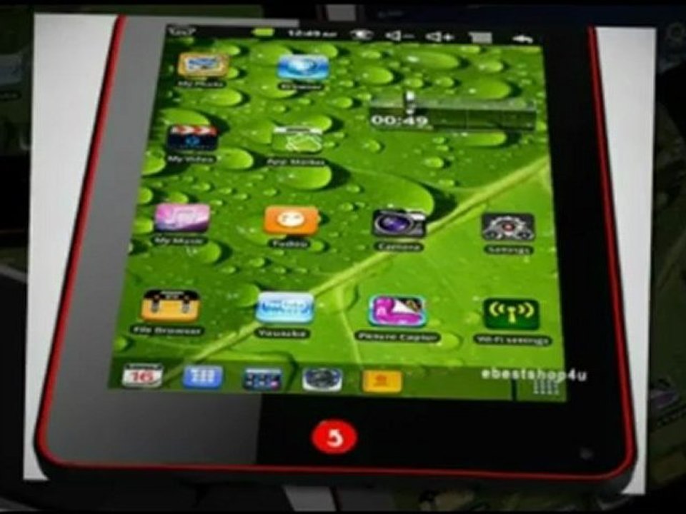 MID 806 Google Android 2.2 OS 8  inches Tablet PC 800Mhz Black for 99.95