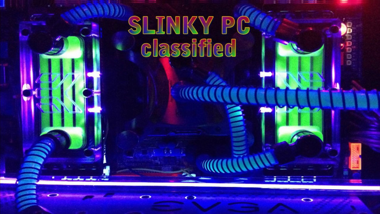 Slinky PC ~ GAMING Ultimate Hardware & Water Cooling Build