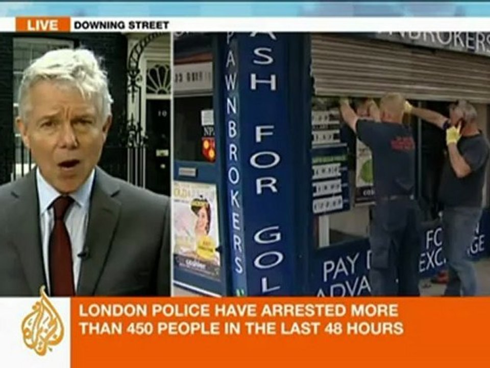 Al Jazeera's Tim Friend updates on UK riots from Downing Street, London