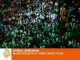 'Defections' in Syrian army reported