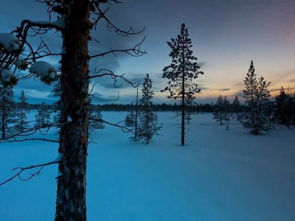 Северное сияние и вид нашей планеты