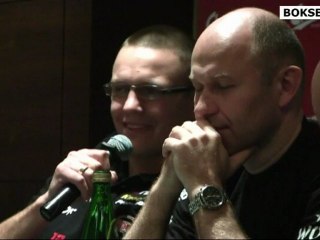 Andrzej Wawrzyk i Fiodor Łapin przed walką z Denisem Bachtowem