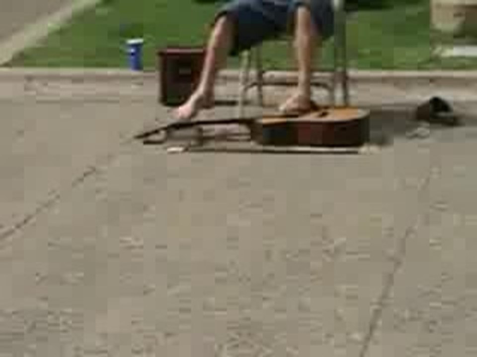 Jouer de la Guitare avec ses pieds