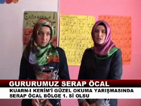 Zile Müftü arif kız kuran kursu öğrencimiz serap öcalın başarısı zileweb.com